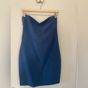 LIKELY Strapless Blue Dress